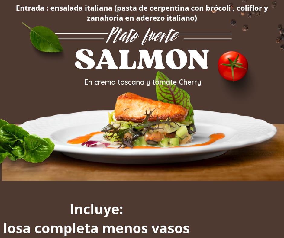 Salmon en Crema Toscana